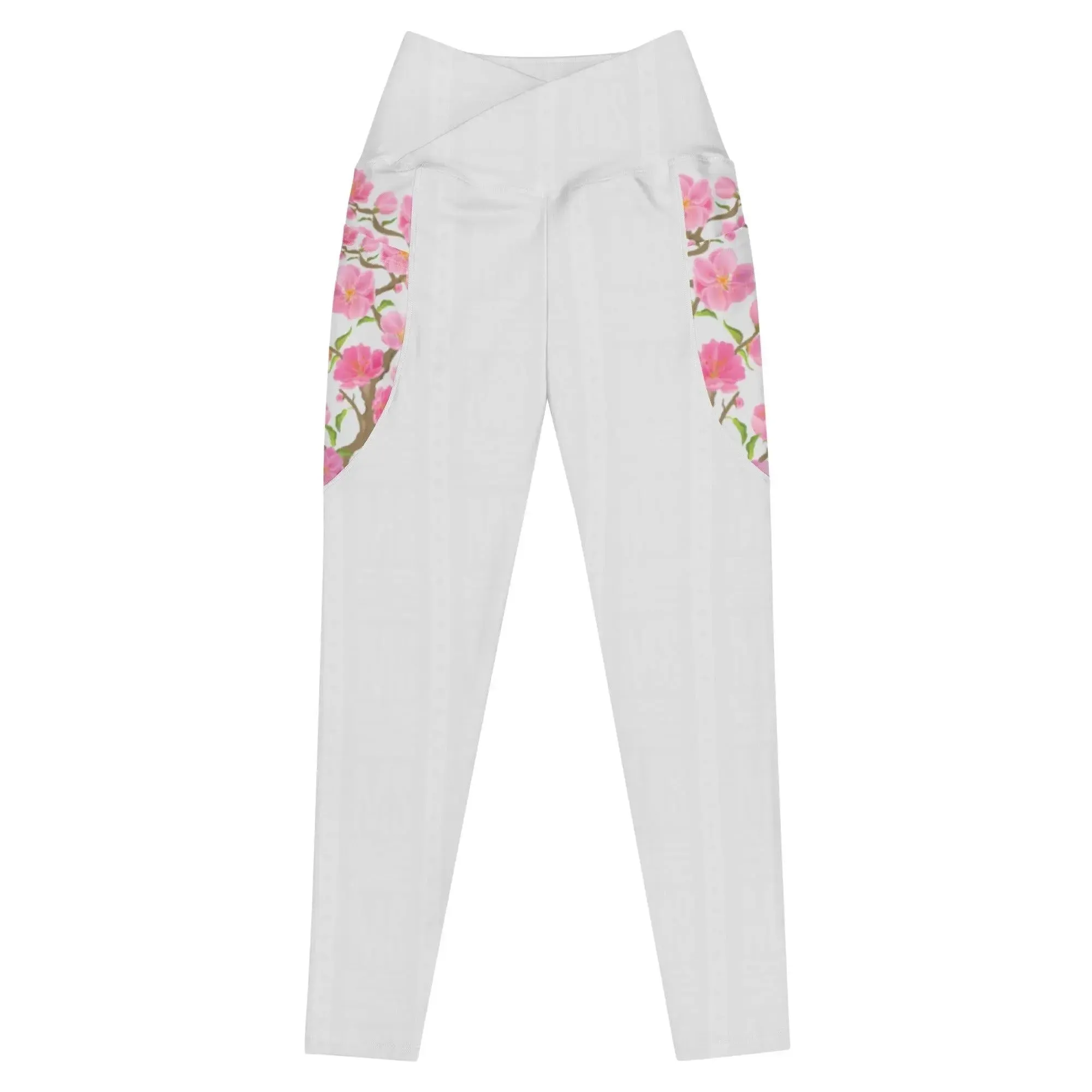 Misha Crossover leggings with pockets - White