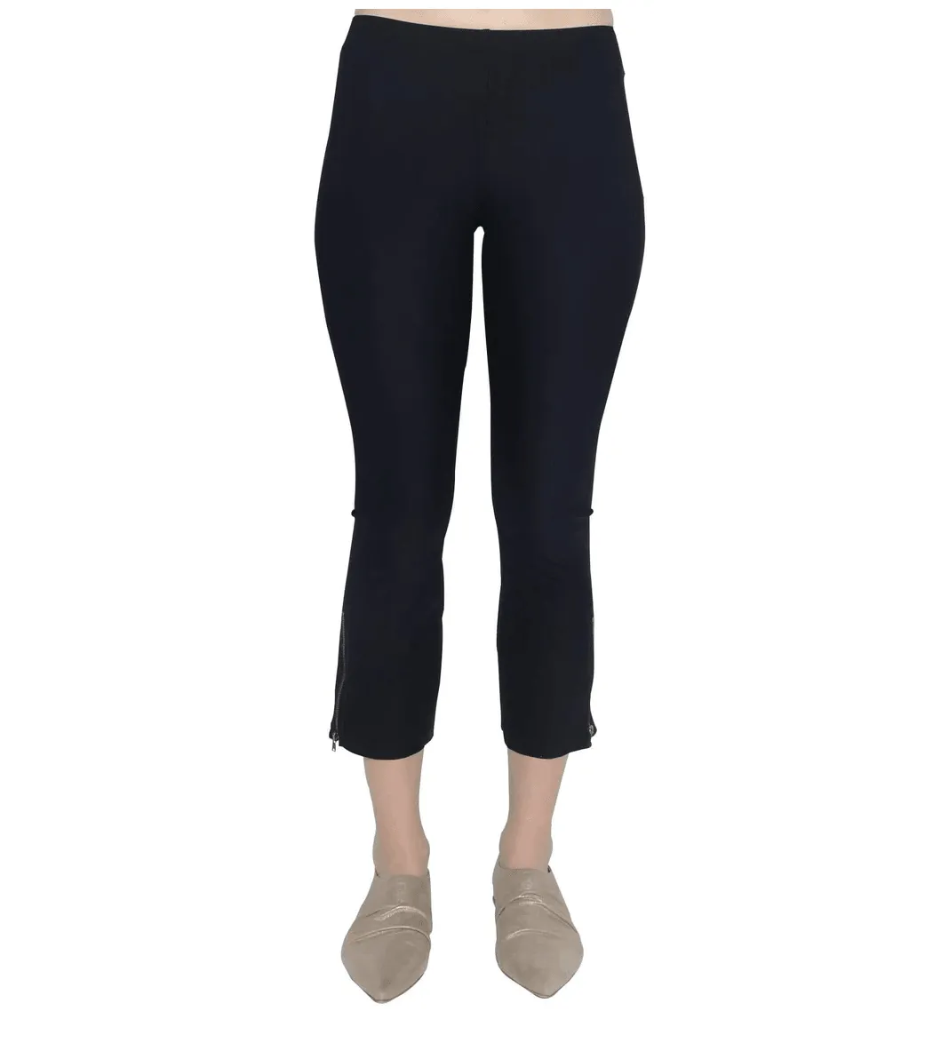 Mitra Tech Stretch Cropped Side Zip Legging by Elaine Kim