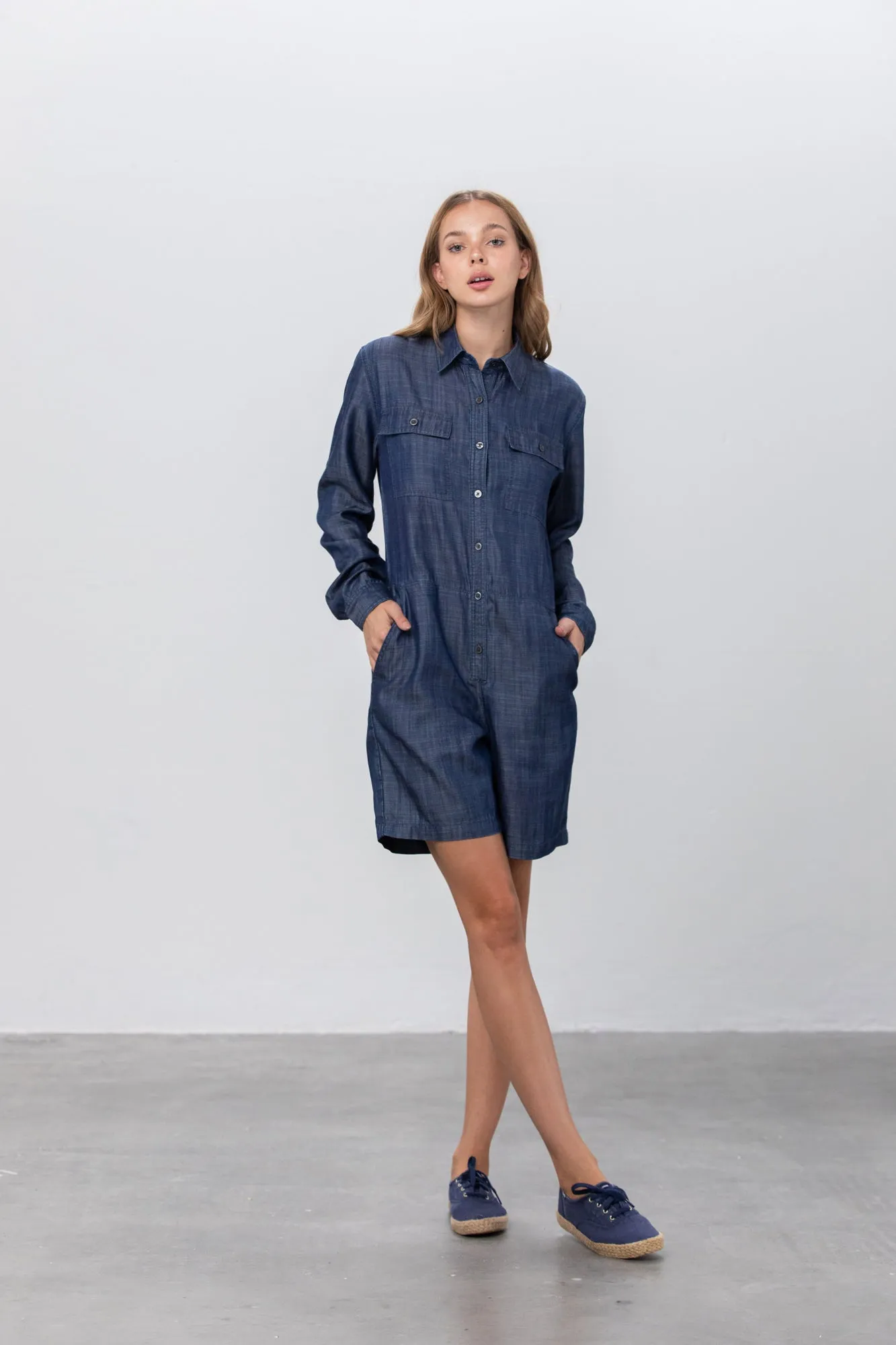 My Blue Bee Tencel Short Jumpsuit Romper