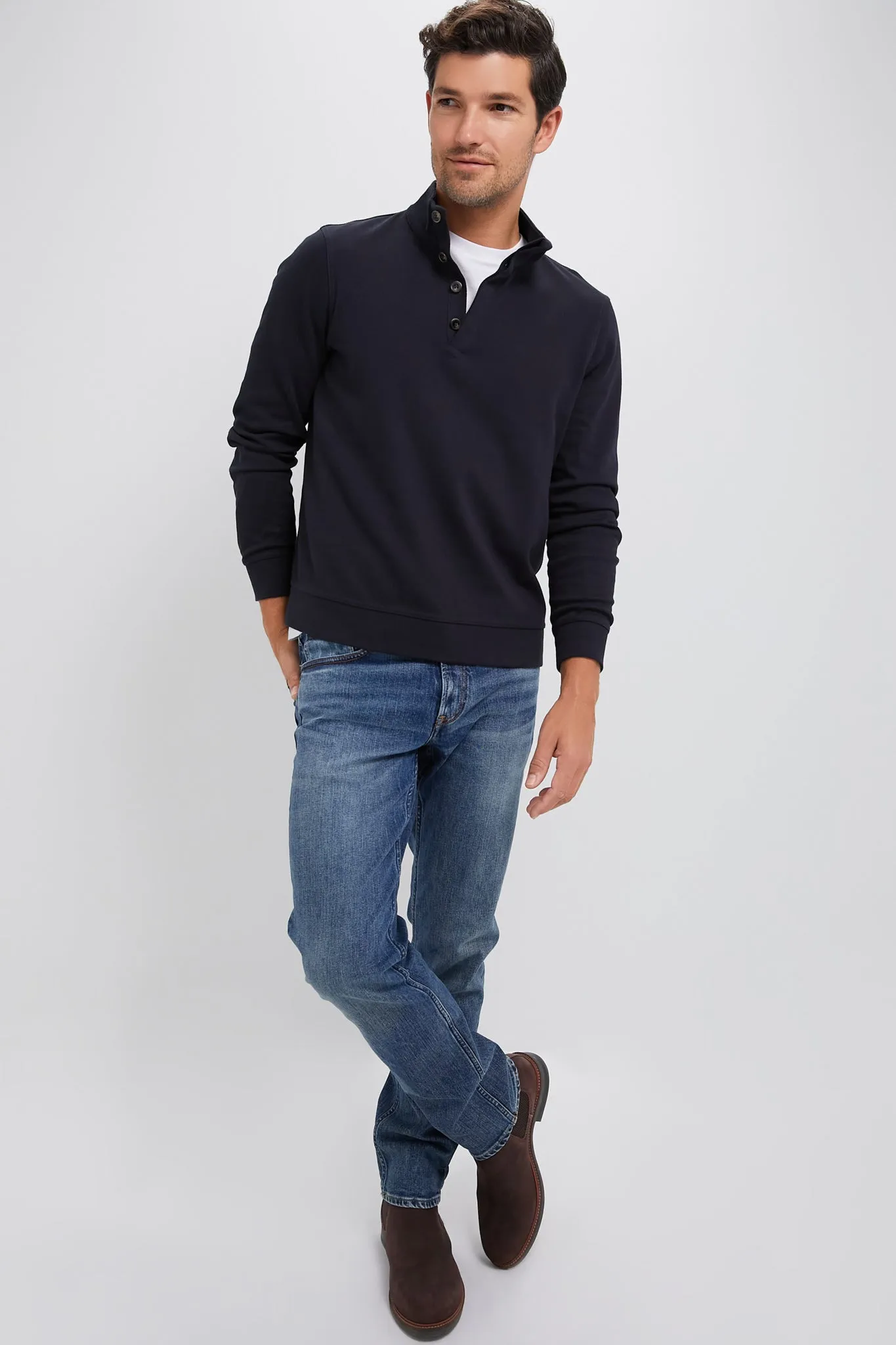 Navy Blue Cambridge Pullover