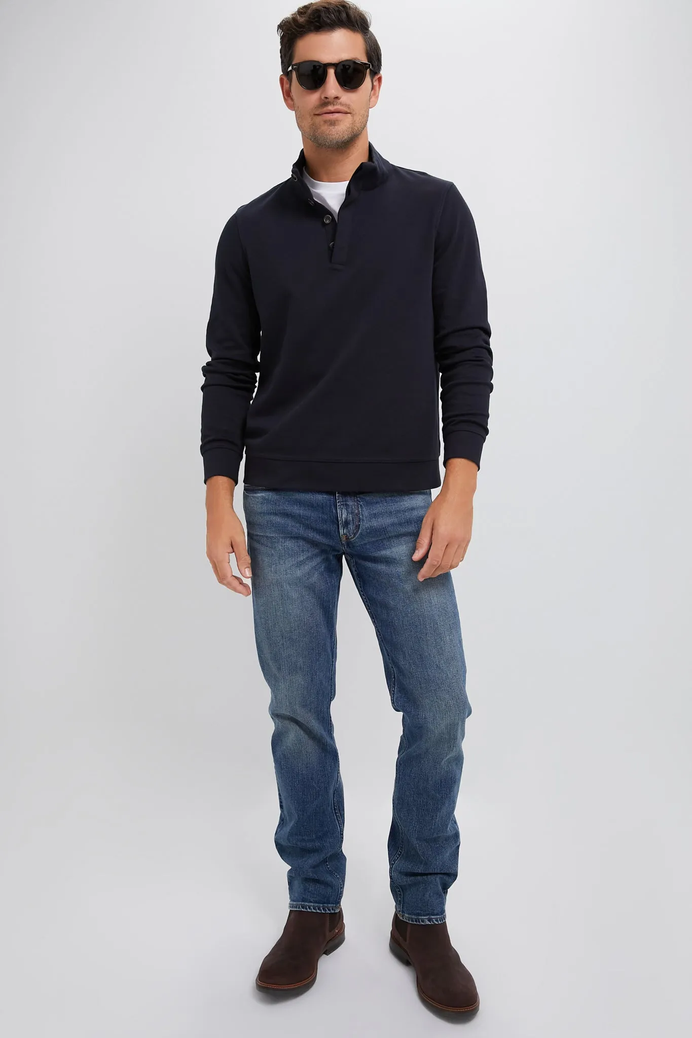 Navy Blue Cambridge Pullover