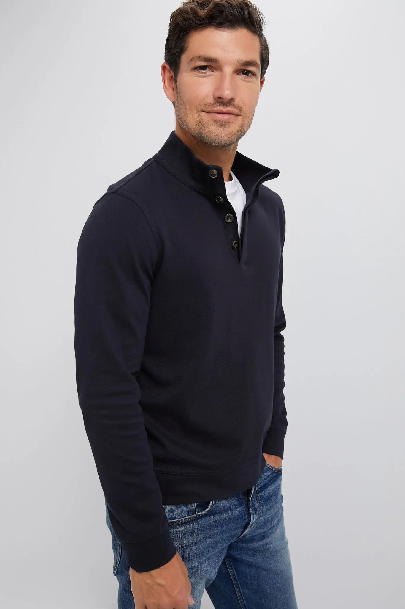 Navy Blue Cambridge Pullover