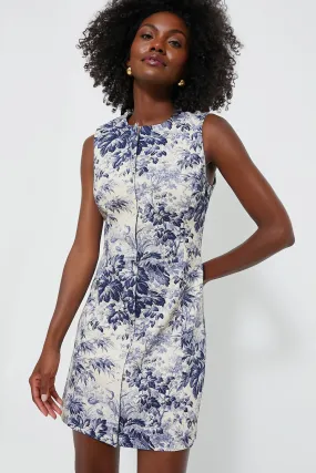 Navy Toile Maison Dress