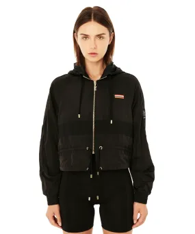 P.E Nation Cropped Man Down Jacket (Black)