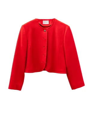 Pendleton Red Cropped Jacket Small