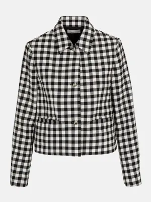 Phillipa Check Cropped Jacket