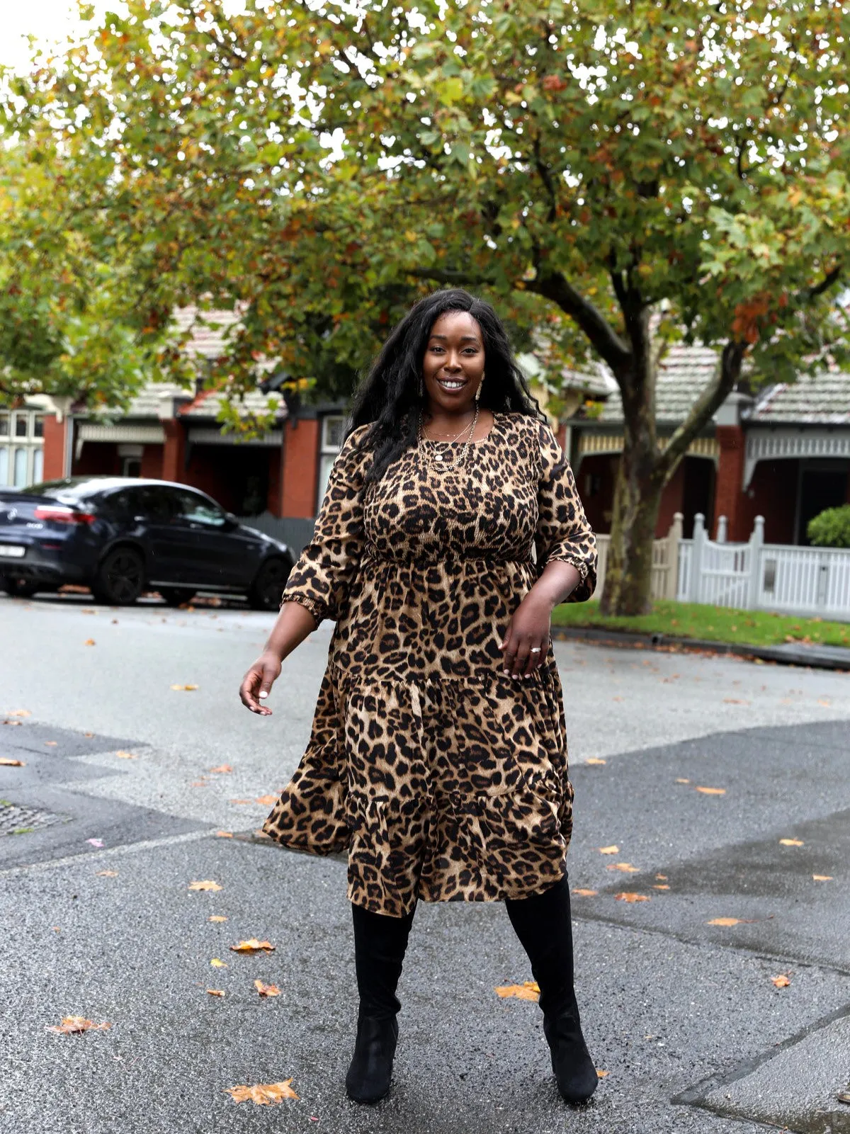 Phoenix Dress -  Leopard