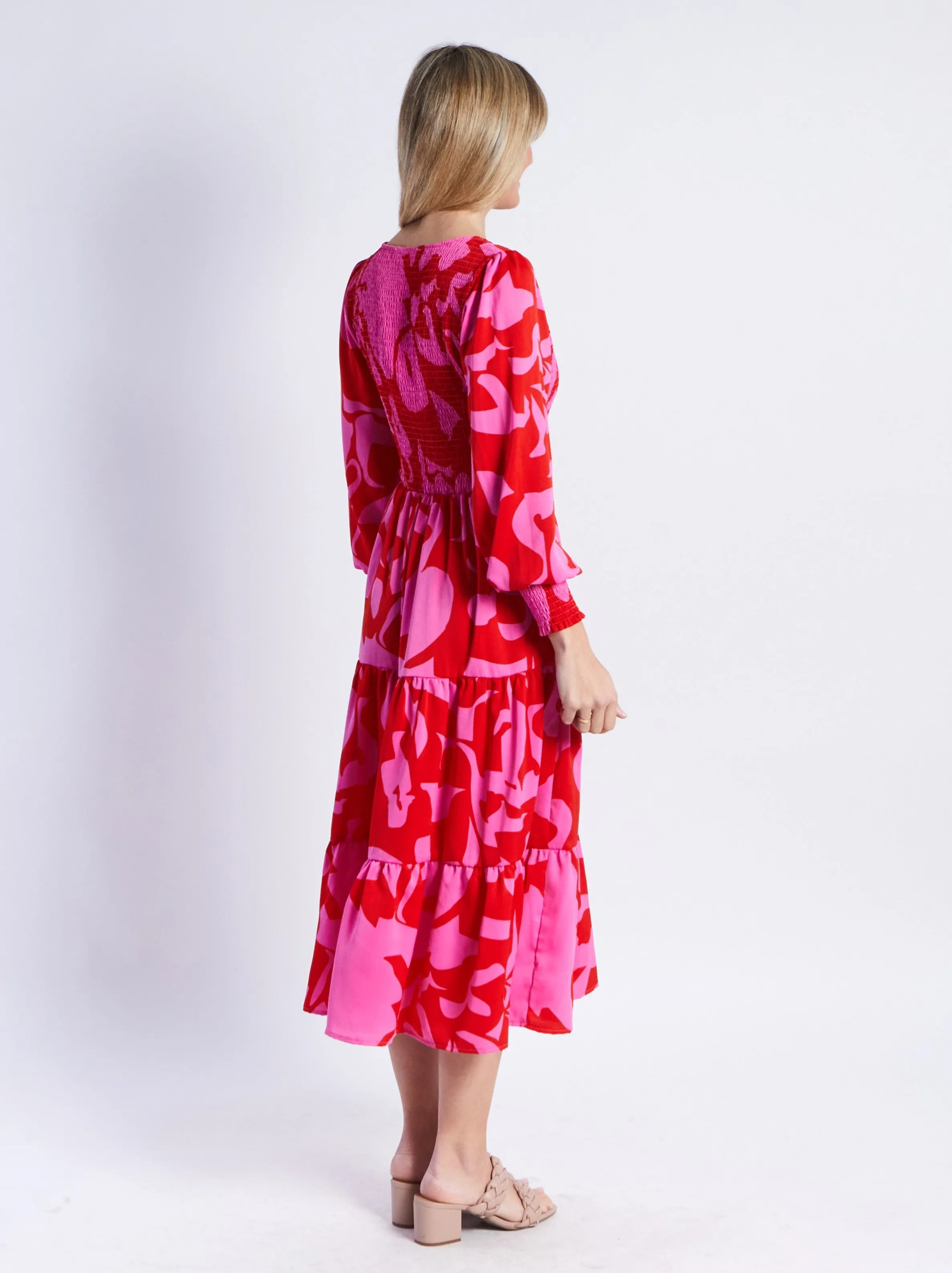 Phoenix Dress - Red Floral