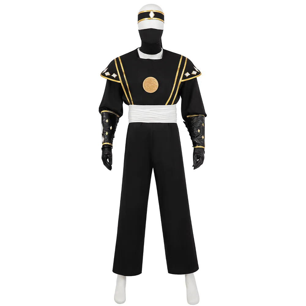 Power Rangers Black Ninja Ranger Black Ninjetti Ranger Cosplay Costume