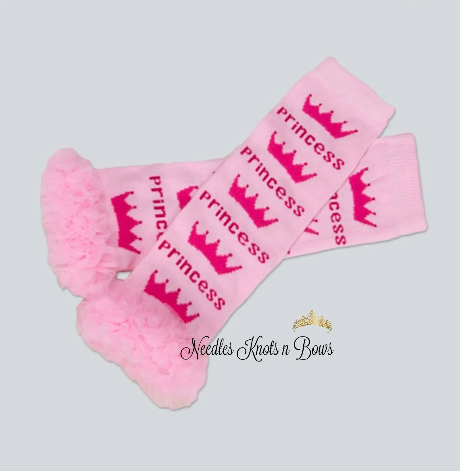 Princess Ruffled Leg Warmers w/ Headband, Girls Princess Accessory Set