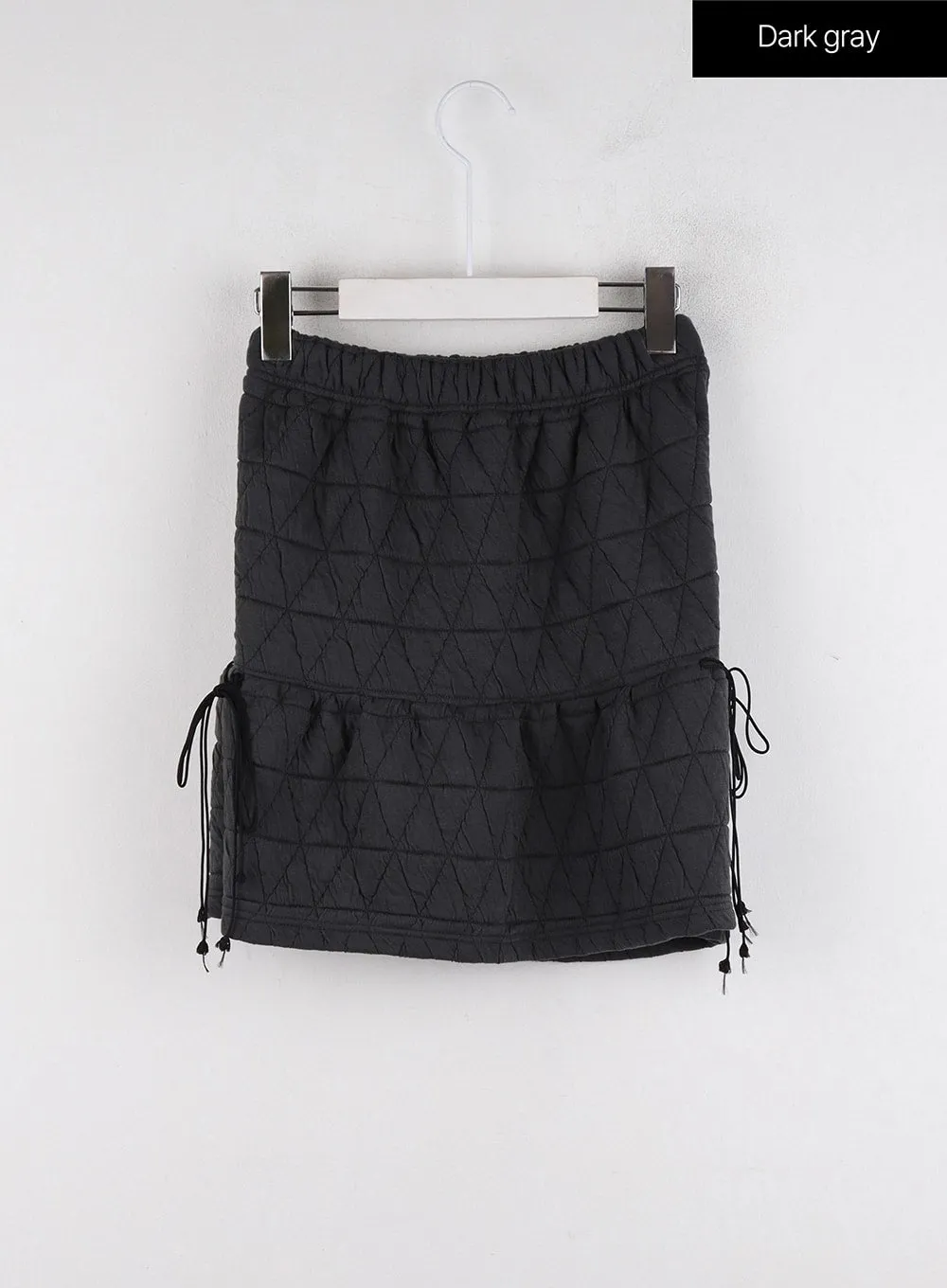 Quilted Tie Mini Skirt ID315