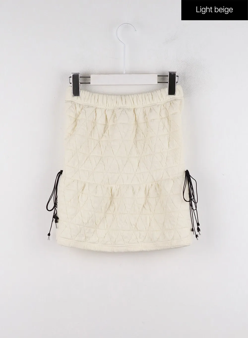 Quilted Tie Mini Skirt ID315