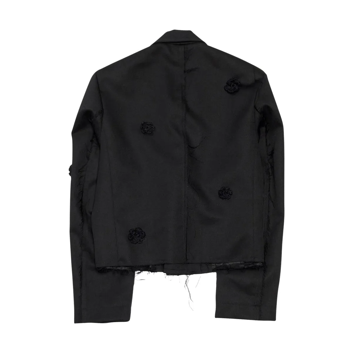 "Daisy" Cropped Drill Blazer 'Black'