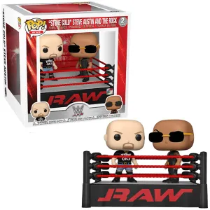 "Stone Cold" Steve Austin & The Rock (Ring, WWE) 2-pk  [Damaged: 6.5/10]