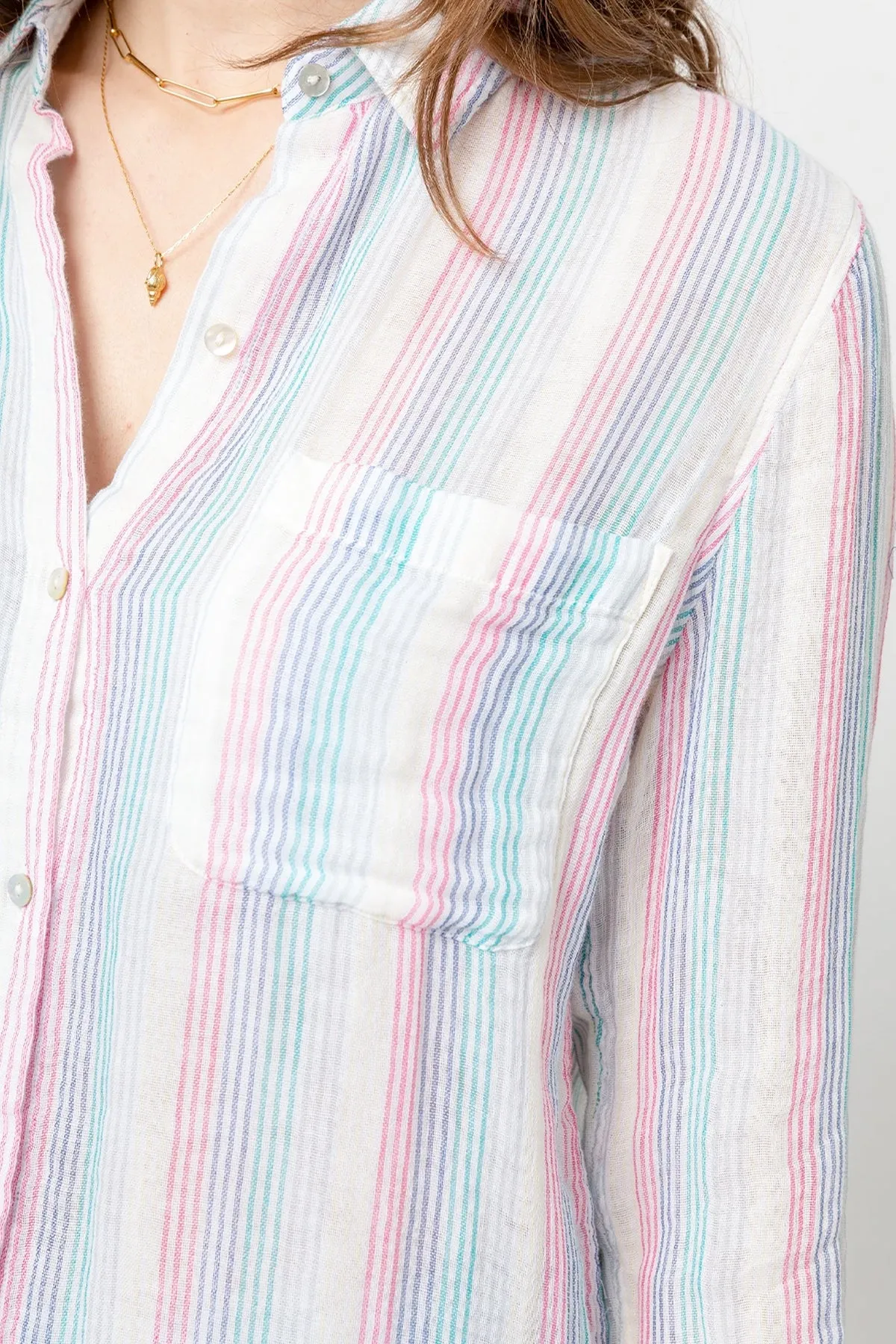 Rails - Ellis Button-Down Shirt in Iris Stripe