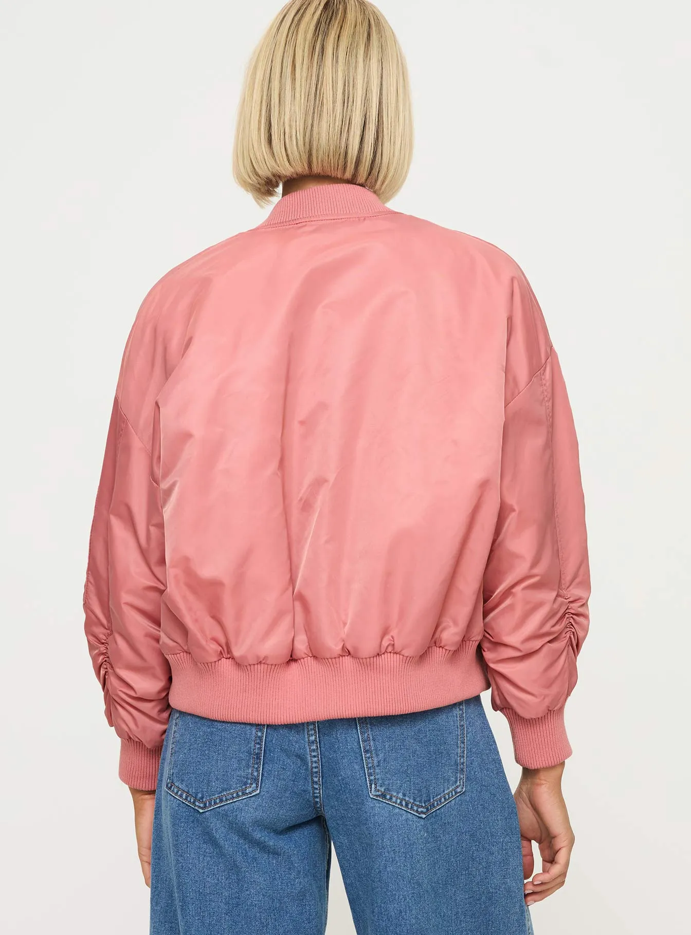 Regarn Bomber Jacket Dusted Rose