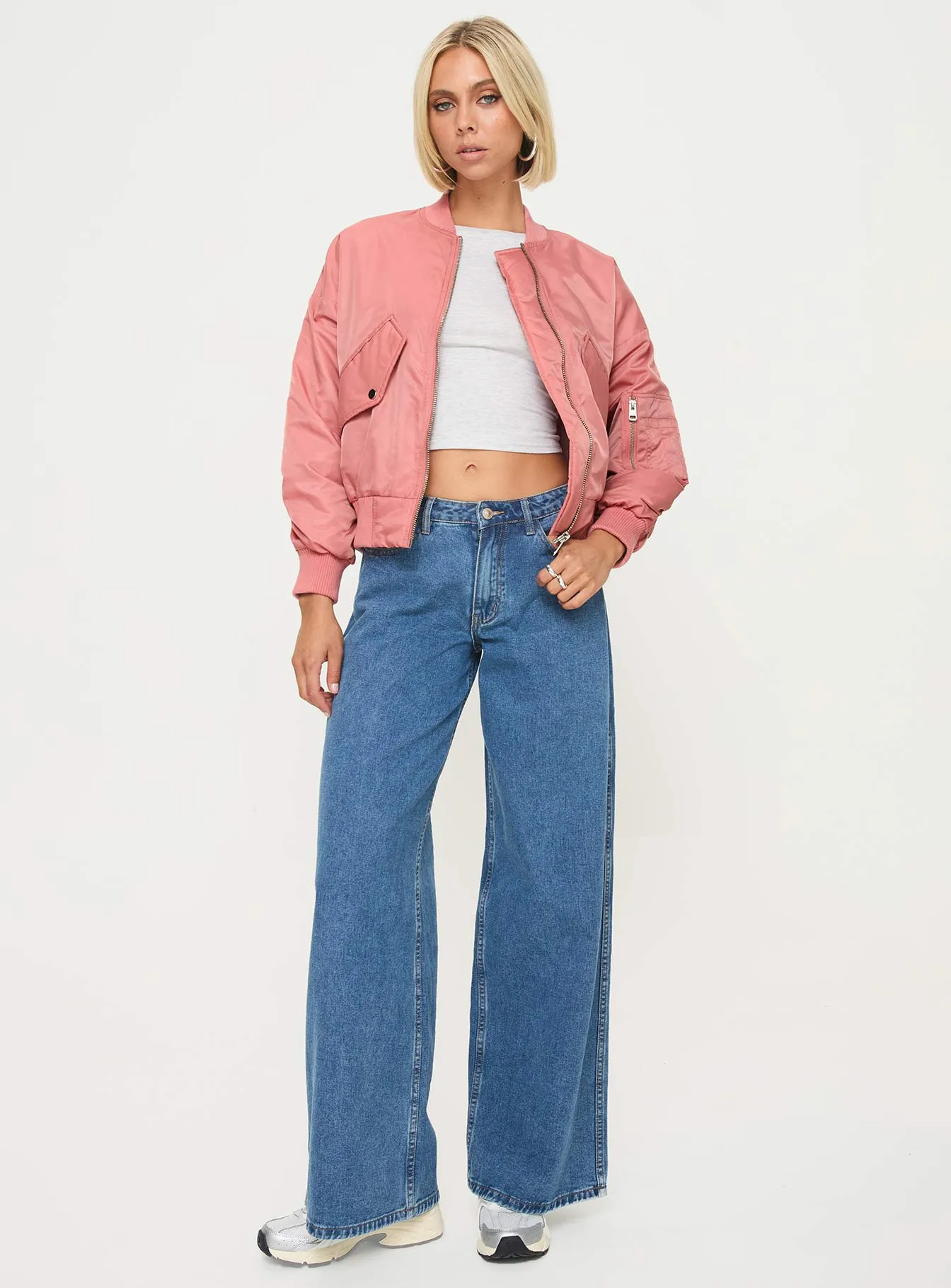 Regarn Bomber Jacket Dusted Rose