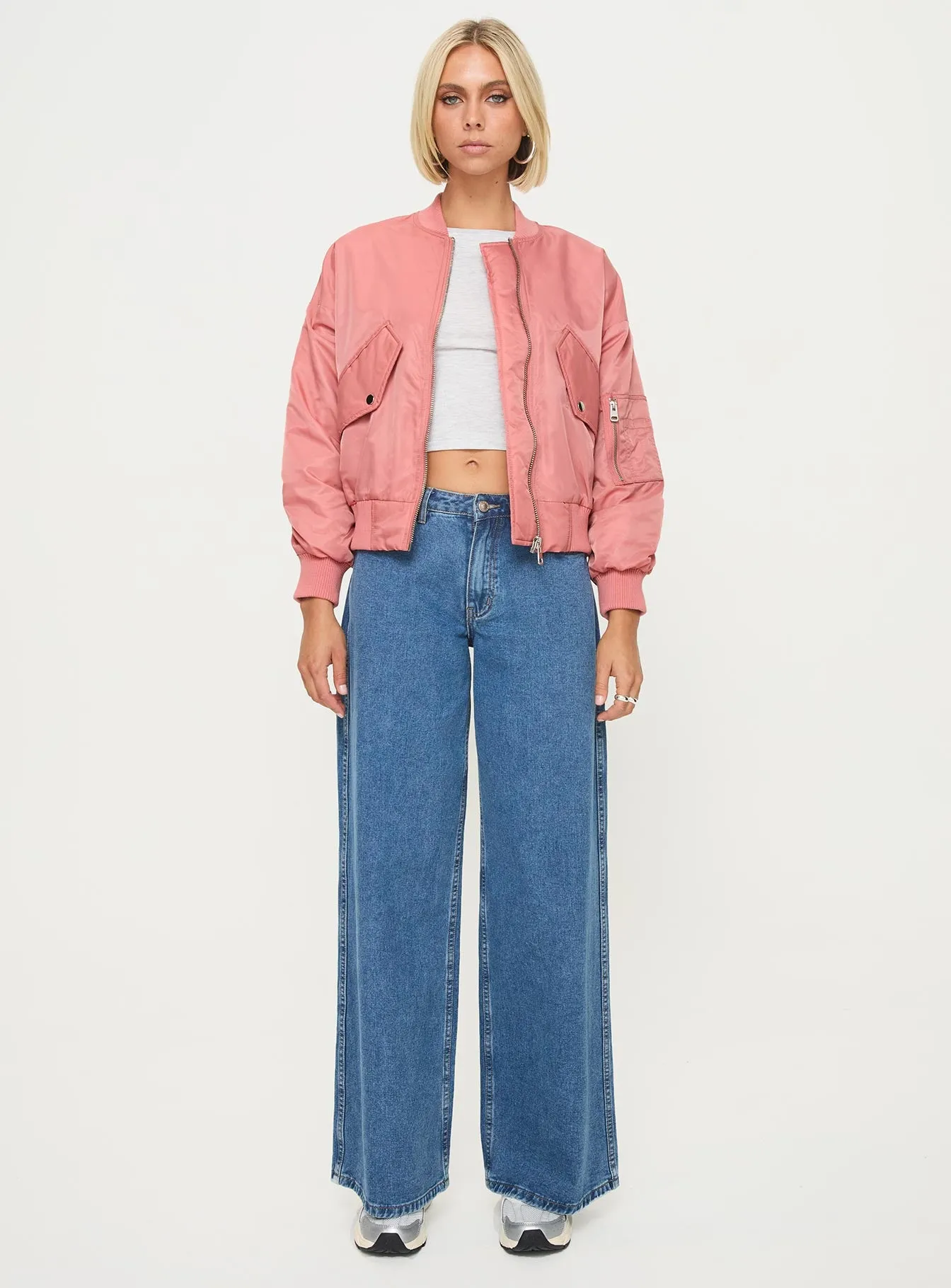 Regarn Bomber Jacket Dusted Rose