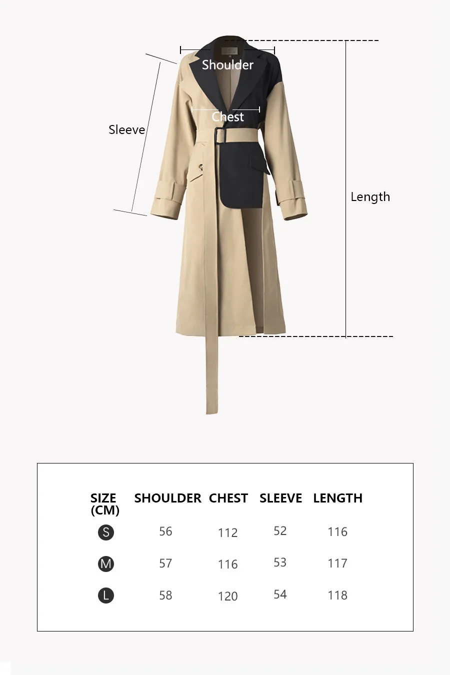 Regular waist coat | Long trench coat | Commuter trench coat