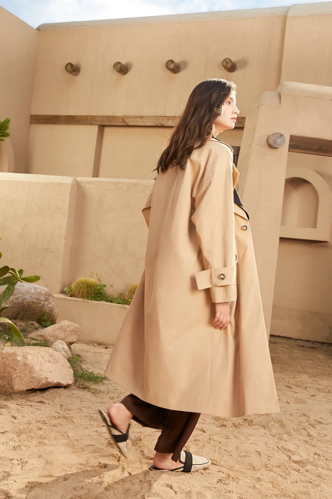 Regular waist coat | Long trench coat | Commuter trench coat