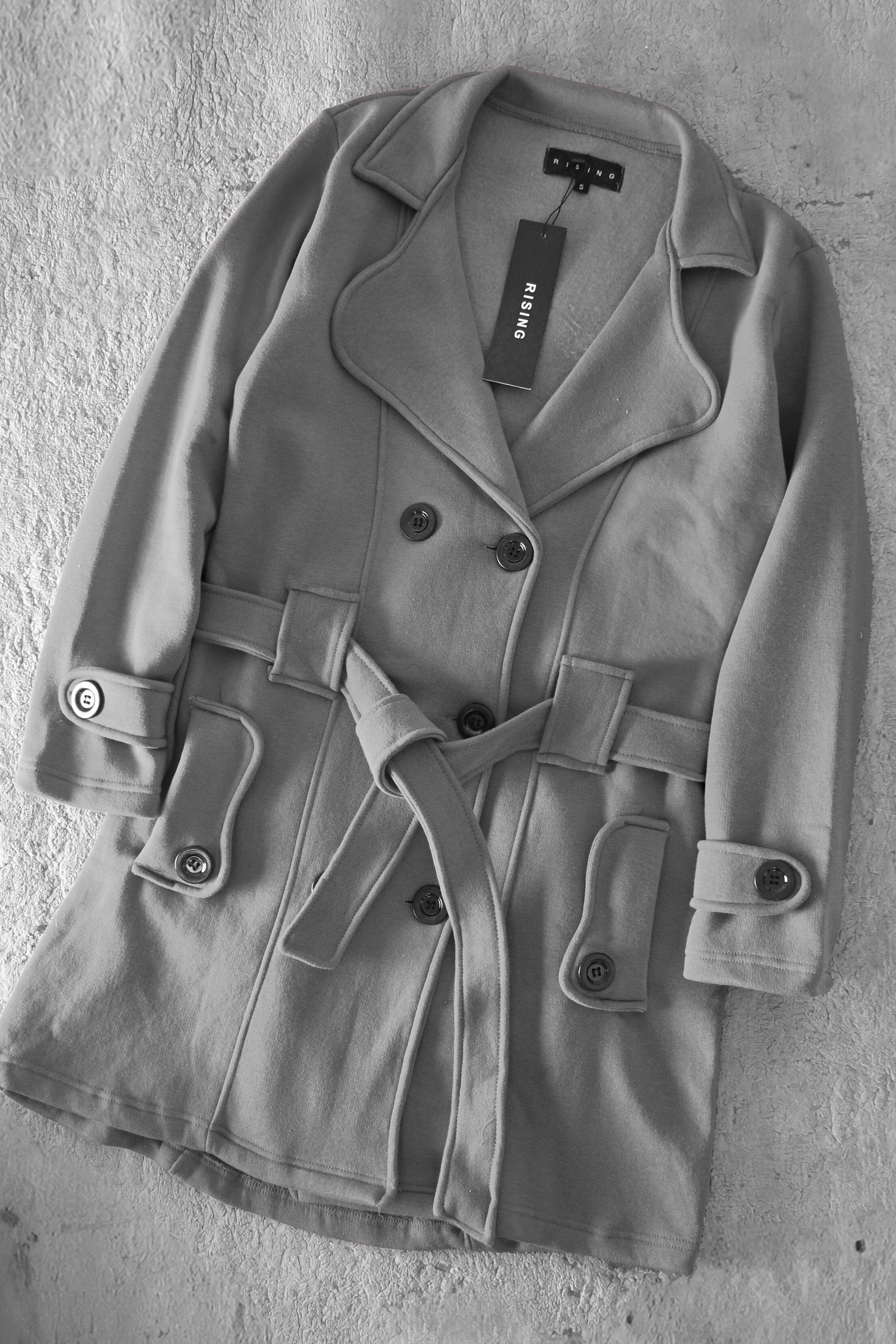 RSG Women's Fleece Long Trench Coat