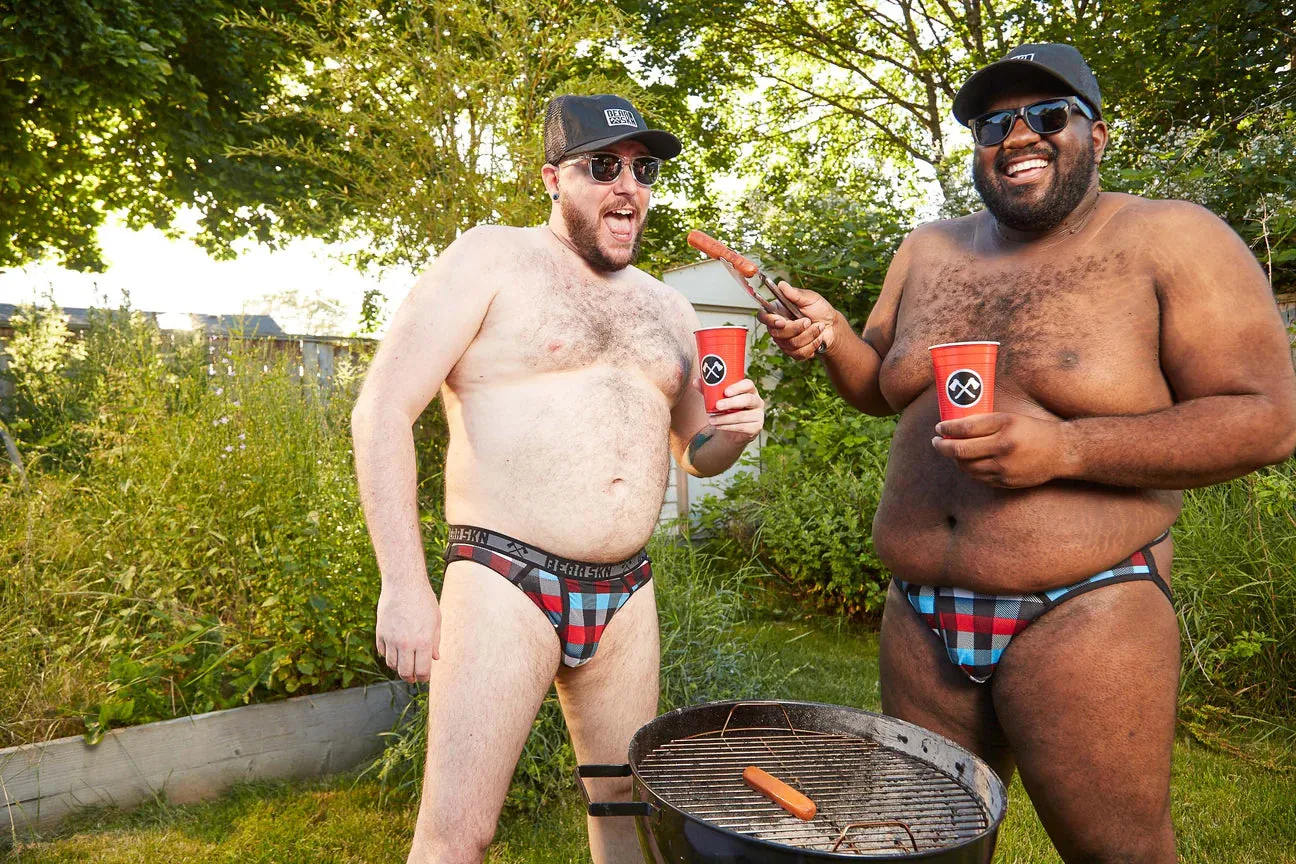 Rustic Red & Blue Backwoods Jock