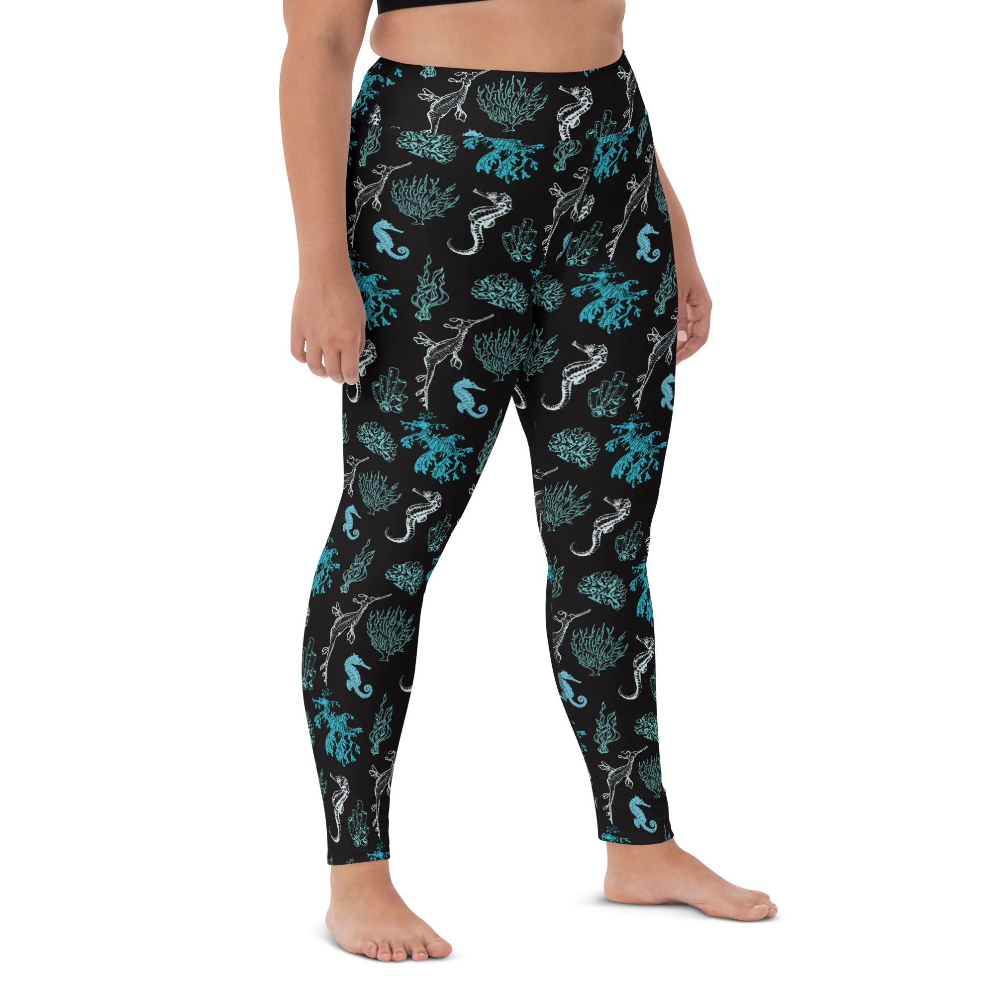 Salty Seahorse and Sea Dragon Leggings - High Waist