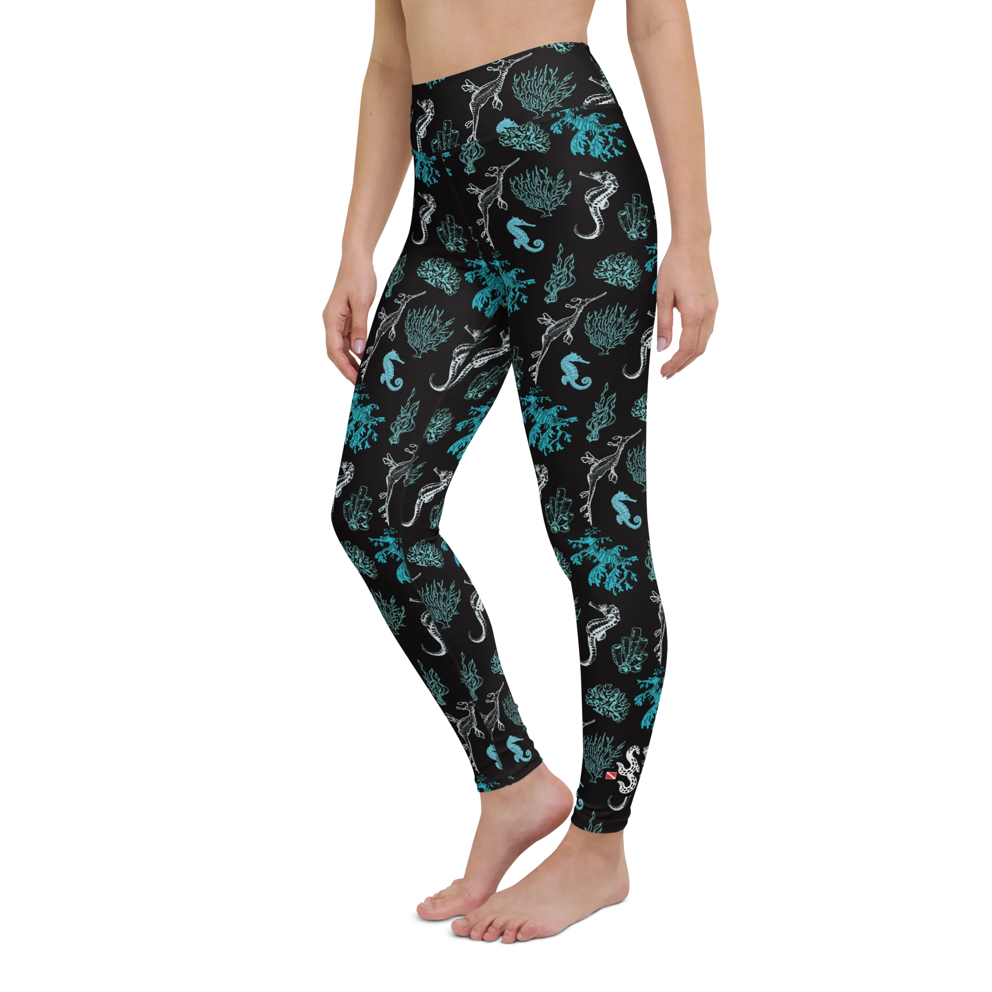 Salty Seahorse and Sea Dragon Leggings - High Waist