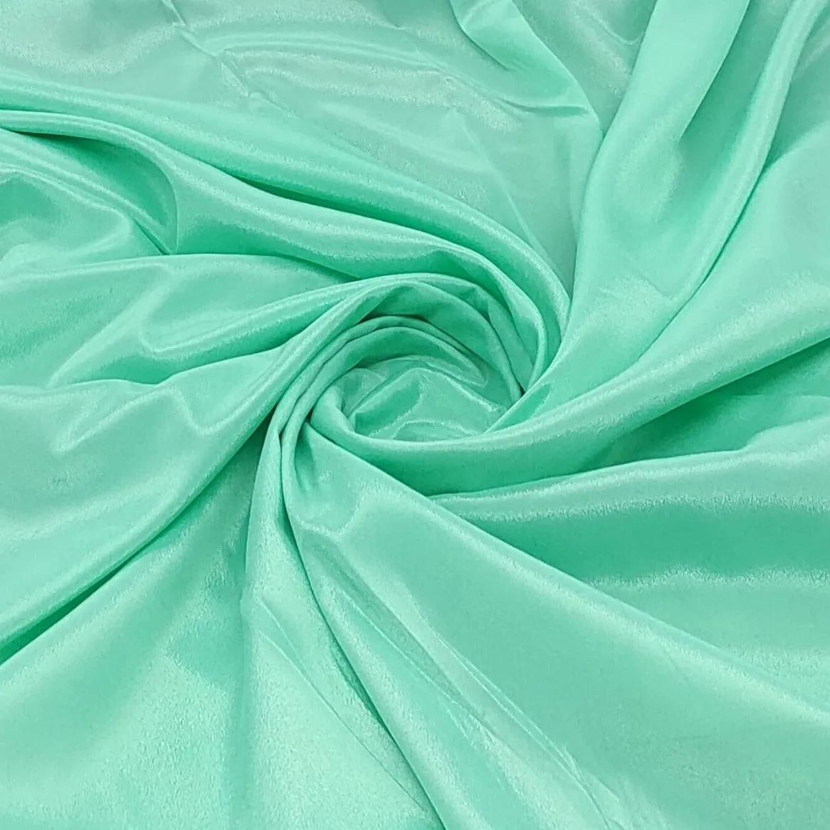 Sea Green Solid Crape Fabric