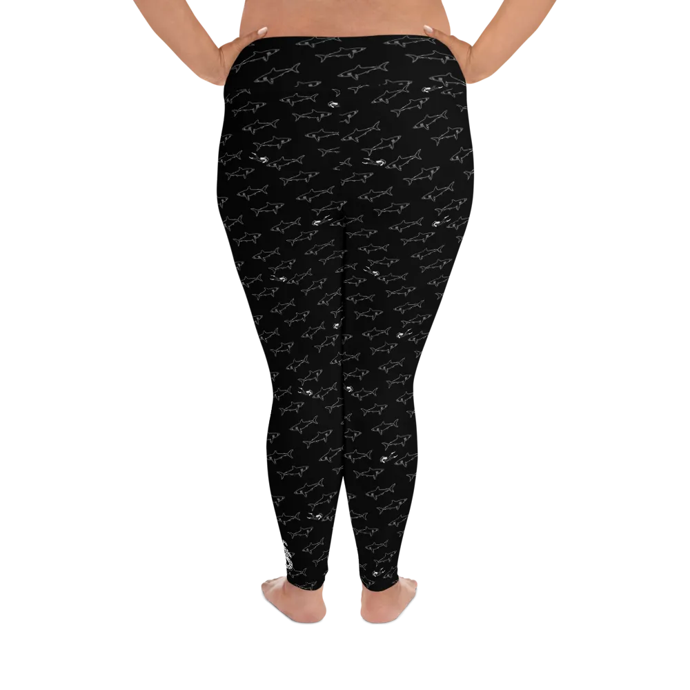 Shark Divers Plus Size Leggings (Warehouse)