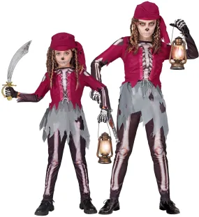 Skeleton Pirate Costume Girls