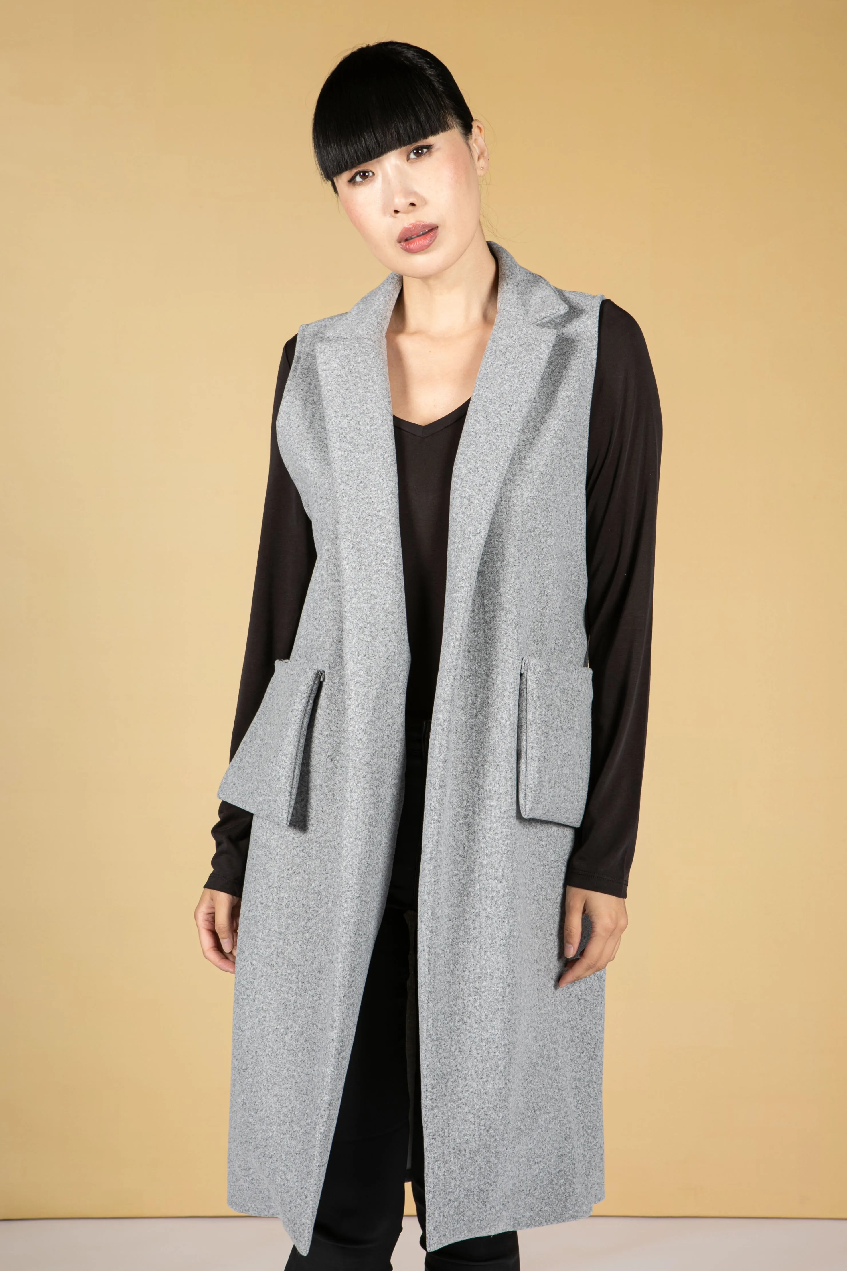 Smart Structure Gilet in Light Grey