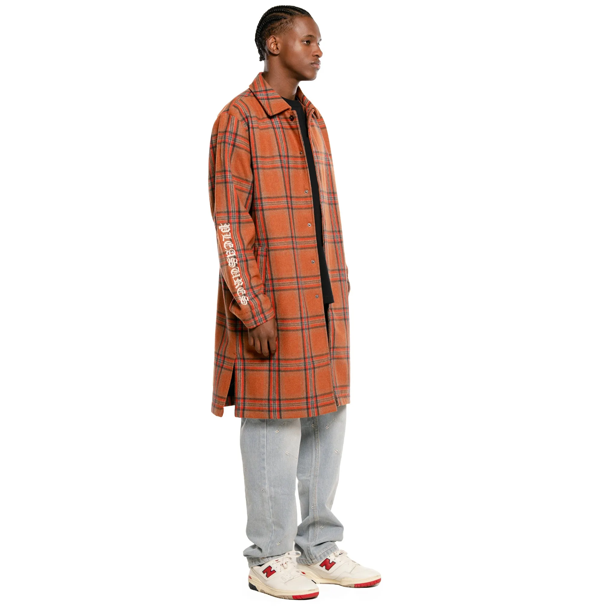 SOUL PLAID TRENCH