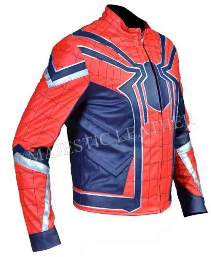 Spiderman Armor Avengers Infinity War Leather Costume Jacket