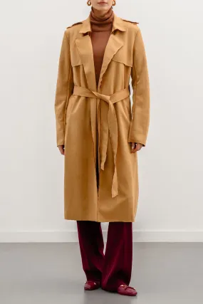 SUEDE TRENCH COAT