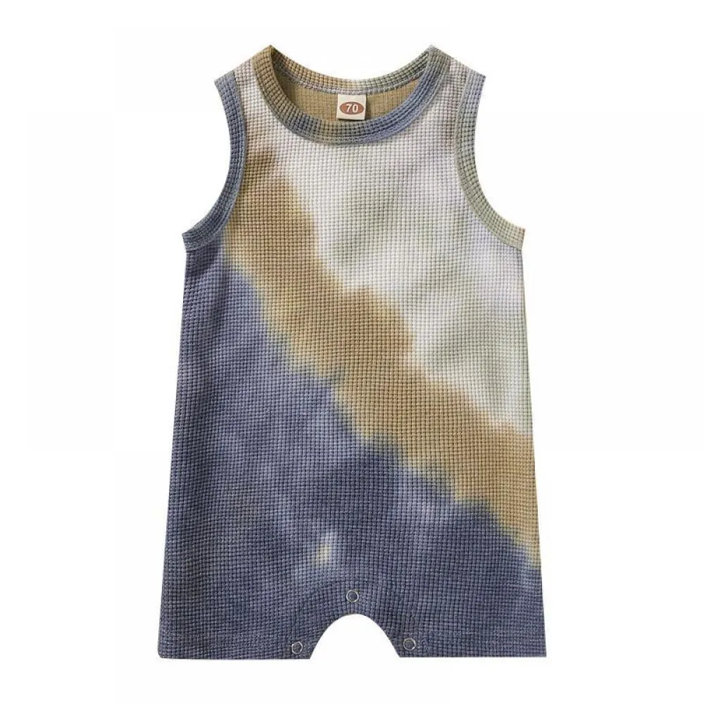 Summer Baby Tie-dye Vest Romper Baby Clothes In Bulk