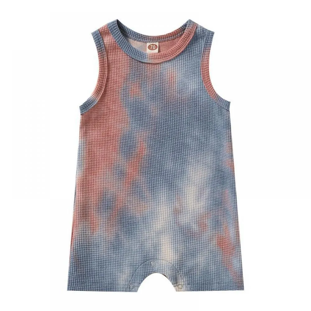 Summer Baby Tie-dye Vest Romper Baby Clothes In Bulk