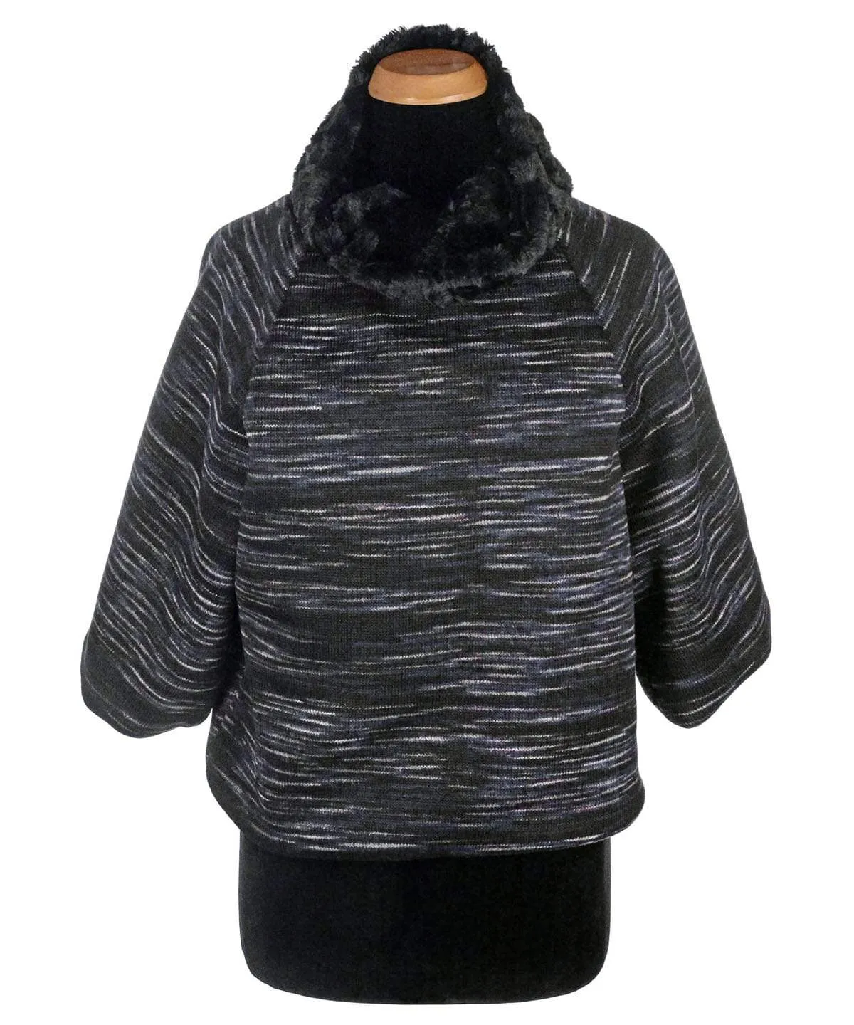 Sweater Top - Sweet Stripes with Assorted Faux Fur Collar