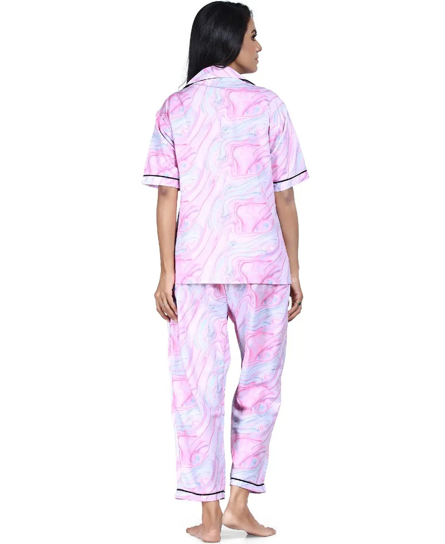 SXV Women's Cotton Printed Night Suit Pyjama Set : Icecream (Lowest price - non returnable)