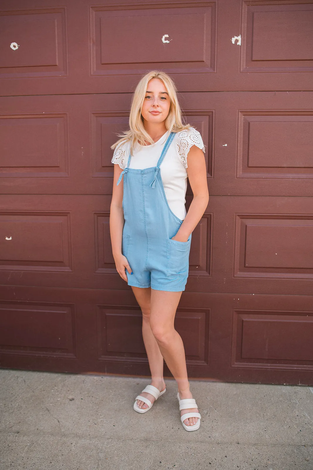 The Jayelle Chambray Shortalls