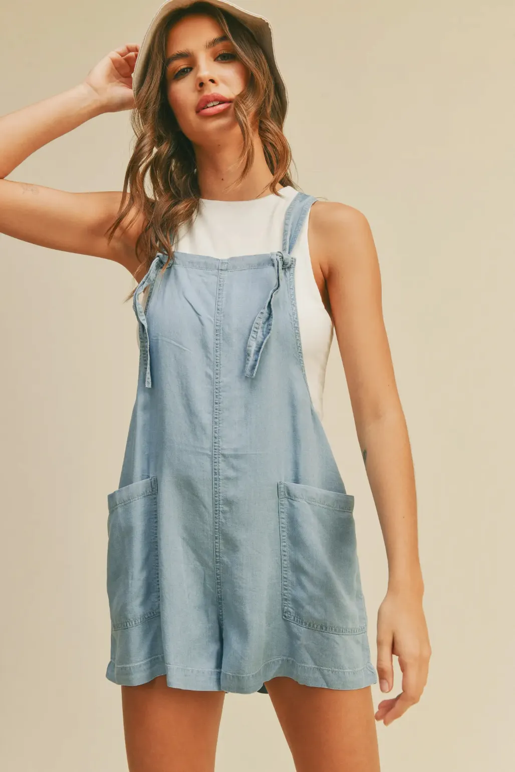 The Jayelle Chambray Shortalls