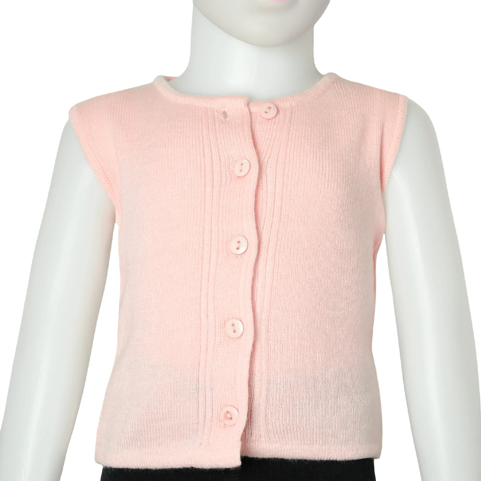 THE LITTLE LOOKERS Premium Quality Front Open Half Sweater/Inner/Bandi/Wollen Vest for New Born Babies/Infants