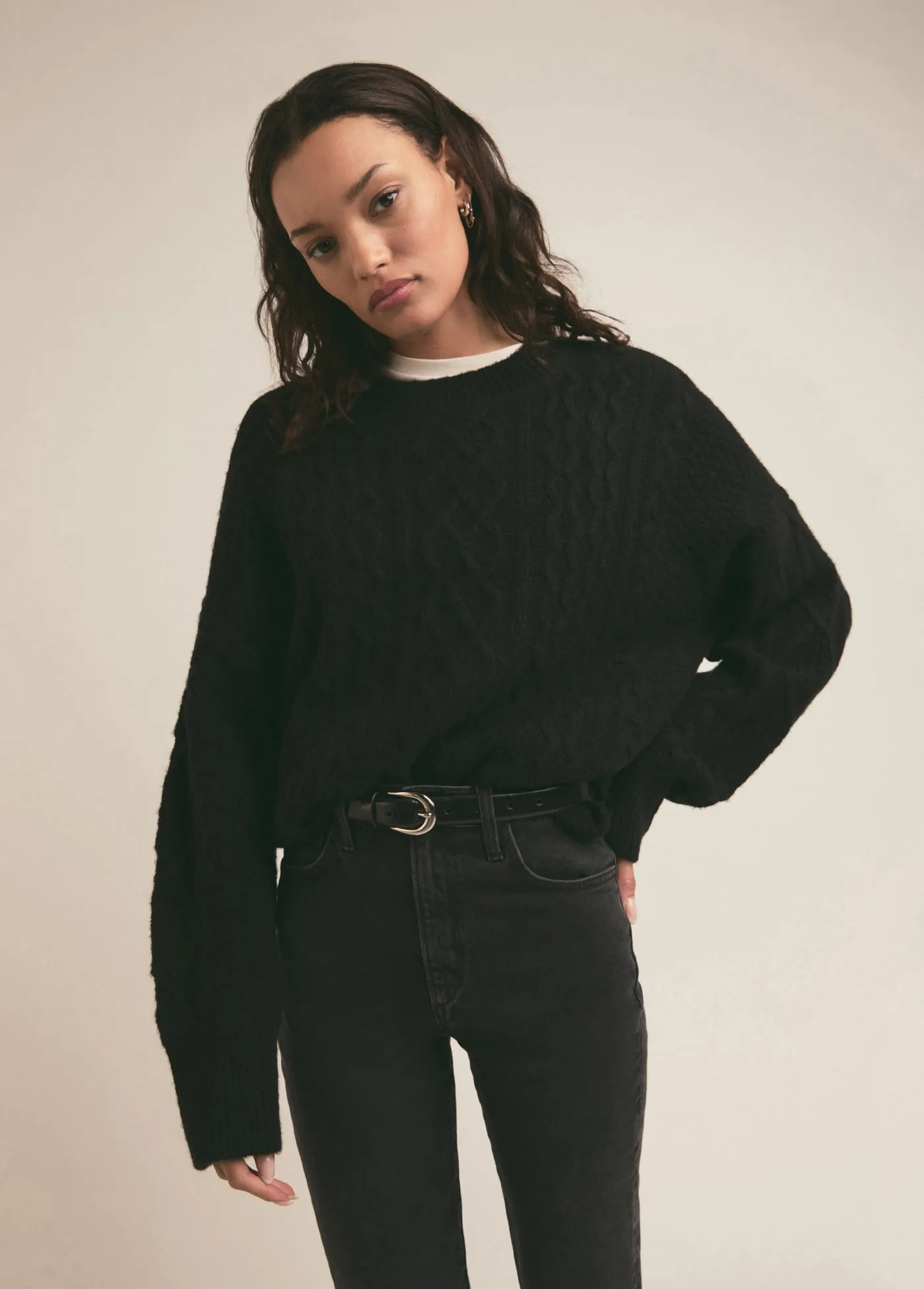 THE OVERSIZED CABLE SWEATER