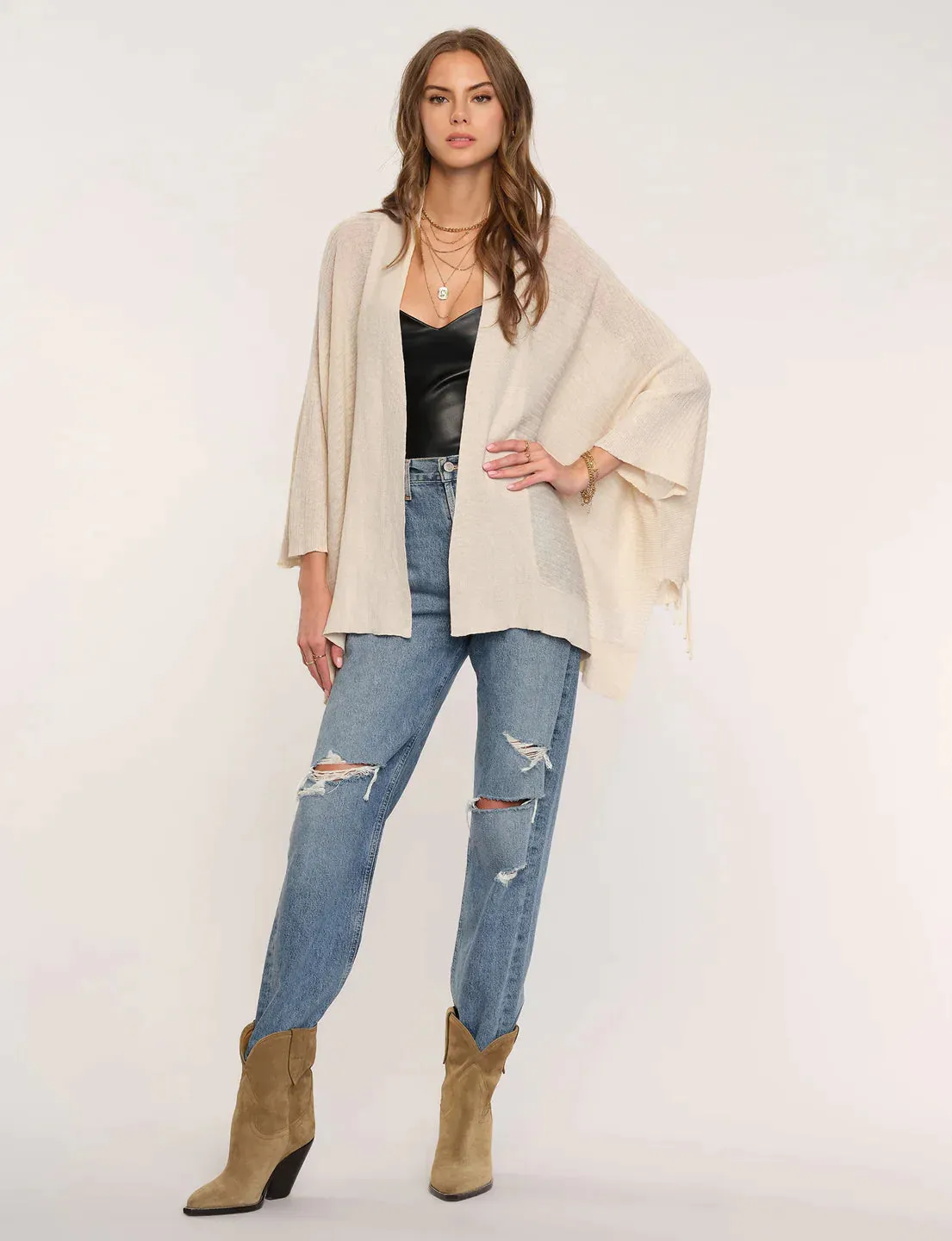 The Positano Cardi by Heartloom - Cream