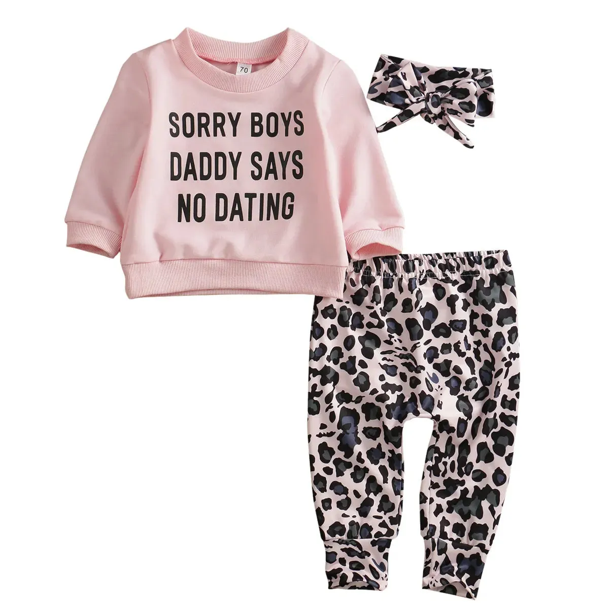 Trendy Toddler Daddy Says No Dating Pants Set