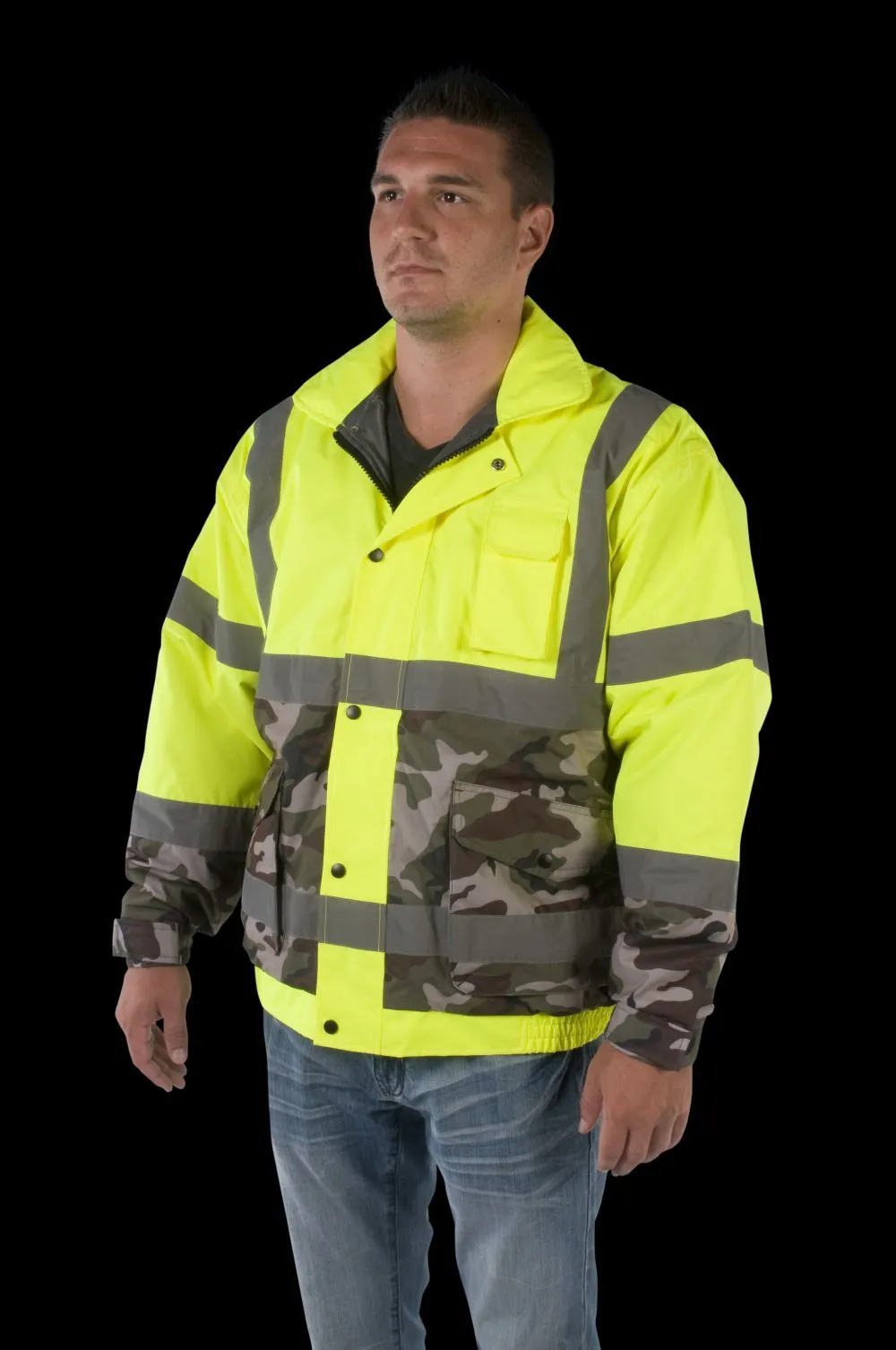 UHV561 HiVis Bomber with Camo Bottom - SPECIAL EDITION