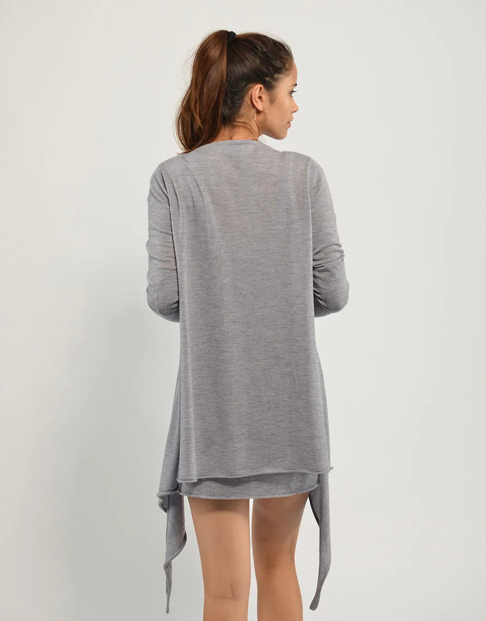 Ultrafine Cashmere Cruise Cardigan in Slate