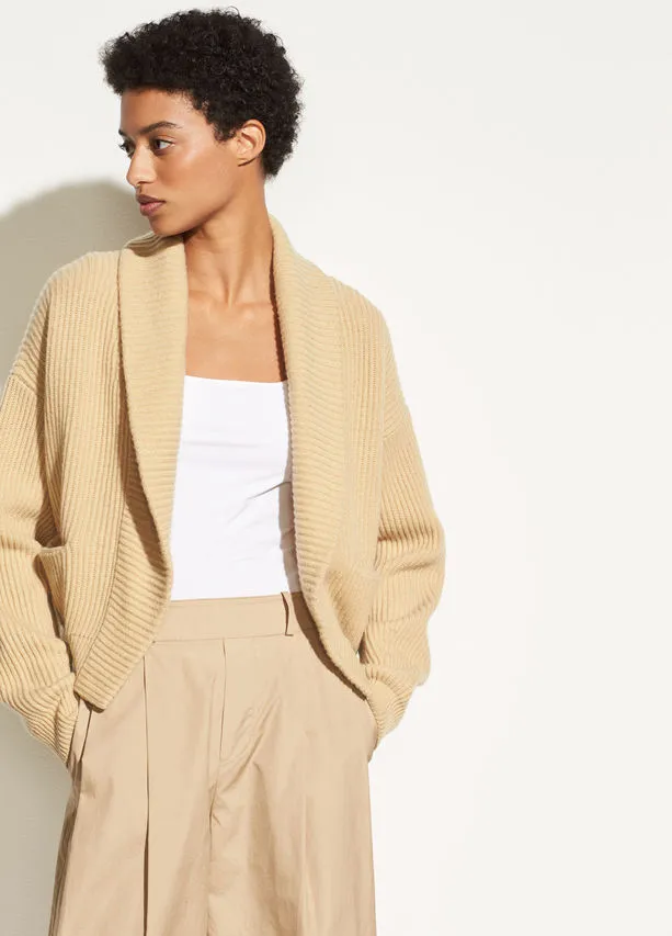 Vince Cropped Rib Cardigan