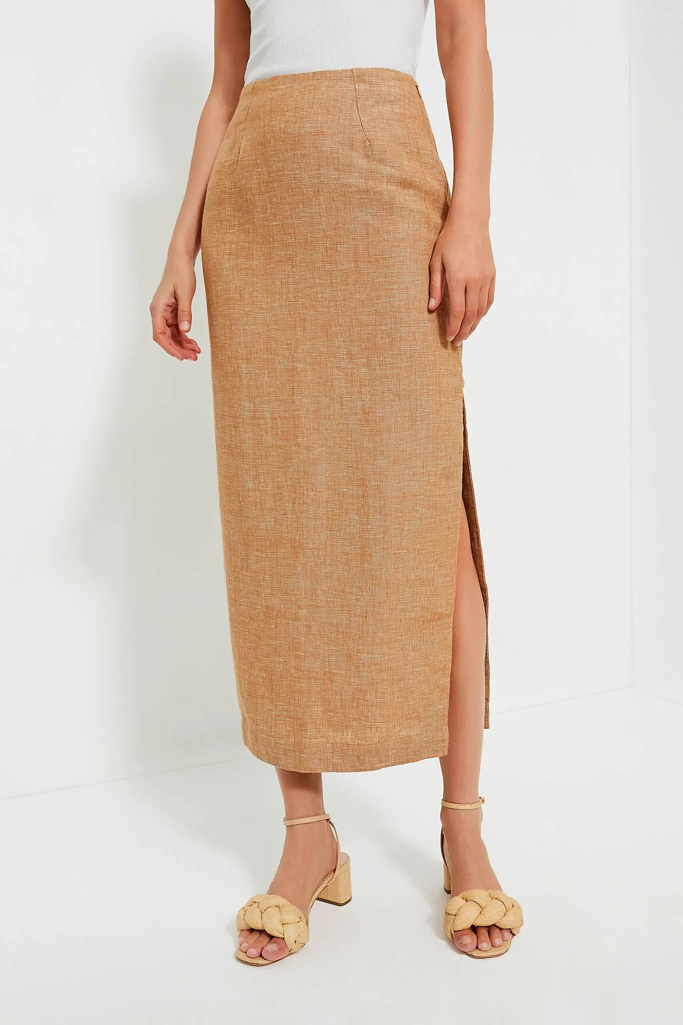 Walnut Nancy Pencil Skirt