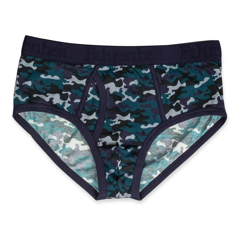 Wayne Brief | Blue Camouflage